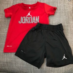 Jordan & Nike outfits & shorts, size 12-18mon EUC